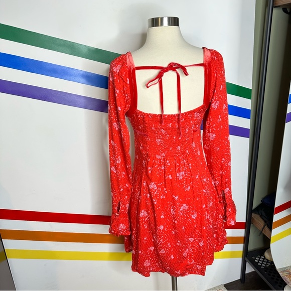 NEW Free People long sleeve mini dress size XS - Picture 5 of 7